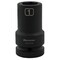 Dynamic 1" Drive Deep Socket, Black Phosphate, Tools 1" X 1" Drive, 6 Point Deep Length D025532 - alternate 1